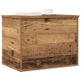 Caja de almacenamiento con tapa de madera antigua 60x42x46 cm de madera aglomerada de , Baúles de almacenamiento - Ref: Foro2...