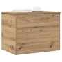 Caja de Almacenamiento con Tapa Roble Artesanal 60x42x46 cm Madera Elaborada de , Baúles de almacenamiento - Ref: Foro24-8622...