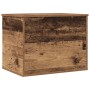 Caja de almacenamiento con tapa de madera antigua 60x42x46 cm de madera aglomerada de , Baúles de almacenamiento - Ref: Foro2...