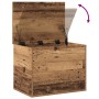 Caja de almacenamiento con tapa de madera antigua 60x42x46 cm de madera aglomerada de , Baúles de almacenamiento - Ref: Foro2...