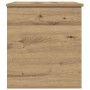 Caja de Almacenamiento con Tapa Roble Artesanal 60x42x46 cm Madera Elaborada de , Baúles de almacenamiento - Ref: Foro24-8622...