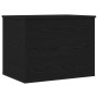 Caja de almacenamiento con tapa Madera negra 60x42x46 cm Madera de ingeniería de , Baúles de almacenamiento - Ref: Foro24-862...