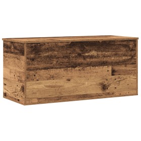 Caja de Almacenamiento con Tapa Madera Vieja 100x42x46 cm Madera Ingenierizada de , Baúles de almacenamiento - Ref: Foro24-86...