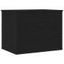 Caja de almacenamiento con tapa Madera negra 60x42x46 cm Madera de ingeniería de , Baúles de almacenamiento - Ref: Foro24-862...