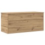 Caja de Almacenamiento con Tapa de Roble Artesanal 100x42x46 cm Madera Compensada de , Baúles de almacenamiento - Ref: Foro24...