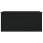 Caja de Almacenamiento con Tapa Madera Negro 100x42x46 cm Madera Elaborada de , Baúles de almacenamiento - Ref: Foro24-862293...
