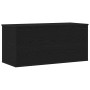 Caja de Almacenamiento con Tapa Madera Negro 100x42x46 cm Madera Elaborada de , Baúles de almacenamiento - Ref: Foro24-862293...