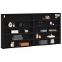 Mueble de exhibición montado en la pared de  en madera de roble negro | Foro24.es | Tu tienda online para hogar, jardín y más Foro24.es