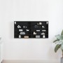 Mueble de exhibición montado en la pared de  en madera de roble negro | Foro24.es | Tu tienda online para hogar, jardín y más Foro24.es