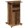 Podio de Conferencias con Ruedas de Madera Vieja y Madera Elaborada de , Escritorios - Ref: Foro24-862297, Precio: 130,52 €, ...
