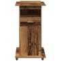 Podio de Conferencias con Ruedas de Madera Vieja y Madera Elaborada de , Escritorios - Ref: Foro24-862297, Precio: 130,52 €, ...