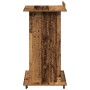 Podio de Conferencias con Ruedas de Madera Vieja y Madera Elaborada de , Escritorios - Ref: Foro24-862297, Precio: 130,52 €, ...