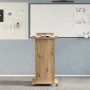 Podio de Conferencia con Ruedas de madera de roble artesanal de , Escritorios - Ref: Foro24-862298, Precio: 130,52 €, Descuen...