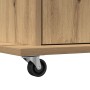 Podio de Conferencia con Ruedas de madera de roble artesanal de , Escritorios - Ref: Foro24-862298, Precio: 130,52 €, Descuen...