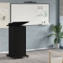 Podio de Lectura con Ruedas de Madera de Roble Negro de , Escritorios - Ref: Foro24-862299, Precio: 140,07 €, Descuento: %