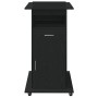 Podio de Lectura con Ruedas de Madera de Roble Negro de , Escritorios - Ref: Foro24-862299, Precio: 140,07 €, Descuento: %