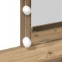 Toallero de con espejo y LEDs de madera elaborada en roble artesanal de , Tocadores para dormitorios - Ref: Foro24-862301, Pr...
