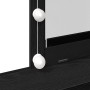 Mesa de Tocador con Espejo y Luces LED de Madera de Roble Negro de , Tocadores para dormitorios - Ref: Foro24-862302, Precio:...