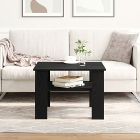 Mesa de café negra de roble 60x60x42 cm, hecha de madera de , Mesas de centro - Ref: Foro24-862406, Precio: 52,51 €, Descuent...