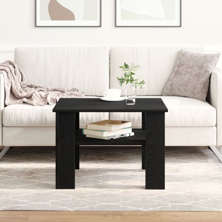 Mesa de café negra de roble 60x60x42 cm, hecha de madera de , Mesas de centro - Ref: Foro24-862406, Precio: 52,51 €, Descuent...
