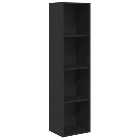 Gabinete de Libros/Gabinete de TV Roble Negro 36x30x143 cm de , Estantes y estanterías - Ref: Foro24-862409, Precio: 72,88 €,...