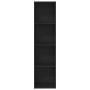 Gabinete de Libros/Gabinete de TV Roble Negro 36x30x143 cm de , Estantes y estanterías - Ref: Foro24-862409, Precio: 72,88 €,...