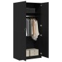Armario Negro Roble 90x52x200 cm Madera peinada de , Armarios roperos - Ref: Foro24-862436, Precio: 220,28 €, Descuento: %