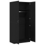 Armario Negro Roble 90x52x200 cm Madera peinada de , Armarios roperos - Ref: Foro24-862436, Precio: 220,28 €, Descuento: %