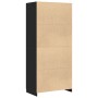 Armario Negro Roble 90x52x200 cm Madera peinada de , Armarios roperos - Ref: Foro24-862436, Precio: 220,28 €, Descuento: %