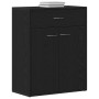 Buffet Negro Roble 60x30x75 cm Madera de , Aparadores - Ref: Foro24-862448, Precio: 82,86 €, Descuento: -5%%