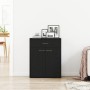Buffet Negro Roble 60x30x75 cm Madera de , Aparadores - Ref: Foro24-862448, Precio: 82,86 €, Descuento: -5%%