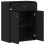 Buffet Negro Roble 60x30x75 cm Madera de , Aparadores - Ref: Foro24-862448, Precio: 82,86 €, Descuento: -5%%