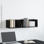 Estantería de CD Nogal Negro 75x18x18 cm de madera de , Estantes y estanterías - Ref: Foro24-862461, Precio: 28,62 €, Descuen...