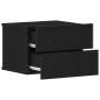 Mesas de Noche 2 pcs Negro Roble 40x30x30 cm Madera Elaborada de , Mesitas de noche - Ref: Foro24-862460, Precio: 91,96 €, De...
