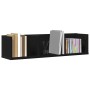 Estantería de CD Nogal Negro 75x18x18 cm de madera de , Estantes y estanterías - Ref: Foro24-862461, Precio: 28,62 €, Descuen...