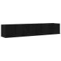 Estante de pared CD Negro Roble 100x18x18 cm Madera elaborada de , Estantes y estanterías - Ref: Foro24-862462, Precio: 34,29...
