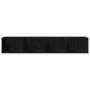 Estante de pared CD Negro Roble 100x18x18 cm Madera elaborada de , Estantes y estanterías - Ref: Foro24-862462, Precio: 34,29...