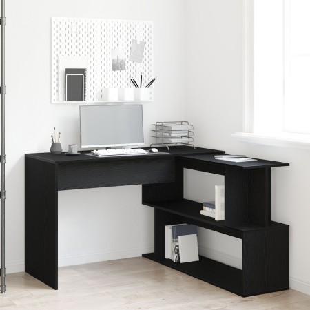 Escritorio Negro Roble 200x50x76 cm Madera Elaborada de , Escritorios - Ref: Foro24-862465, Precio: 134,85 €, Descuento: -5%%