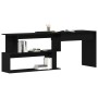 Escritorio Negro Roble 200x50x76 cm Madera Elaborada de , Escritorios - Ref: Foro24-862465, Precio: 134,85 €, Descuento: -5%%