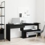 Escritorio Negro Roble 200x50x76 cm Madera Elaborada de , Escritorios - Ref: Foro24-862465, Precio: 134,85 €, Descuento: -5%%