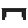 Mesa de café Negra de Roble de 100x60x42 cm de , Mesas de centro - Ref: Foro24-862466, Precio: 57,95 €, Descuento: -5%%