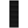 Estantería de Roble Negra - 60x24x176 cm de , Librerías y estanterías - Ref: Foro24-862468, Precio: 89,02 €, Descuento: %