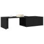 Mesa de café negra de roble, 150x50x35 cm, de madera de ingeniería de , Mesas de centro - Ref: Foro24-862478, Precio: 93,36 €...