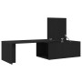 Mesa de café negra de roble, 150x50x35 cm, de madera de ingeniería de , Mesas de centro - Ref: Foro24-862478, Precio: 93,36 €...
