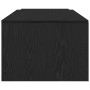 Mesa de café negra de roble, 150x50x35 cm, de madera de ingeniería de , Mesas de centro - Ref: Foro24-862478, Precio: 93,36 €...