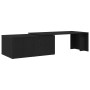 Mesa de café negra de roble, 150x50x35 cm, de madera de ingeniería de , Mesas de centro - Ref: Foro24-862478, Precio: 93,36 €...
