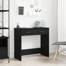 Escritorio Negro Roble 80x40x75 cm Madera Fabricada de , Escritorios - Ref: Foro24-862480, Precio: 81,18 €, Descuento: -5%%