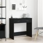 Escritorio Negro Roble 80x40x75 cm Madera Fabricada de , Escritorios - Ref: Foro24-862480, Precio: 81,18 €, Descuento: -5%%