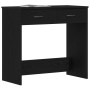 Escritorio Negro Roble 80x40x75 cm Madera Fabricada de , Escritorios - Ref: Foro24-862480, Precio: 81,18 €, Descuento: -5%%