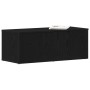Mueble para TV en negro y roble, 80x34x30 cm, hecho de madera ingenierizada de , Muebles TV - Ref: Foro24-862484, Precio: 75,...